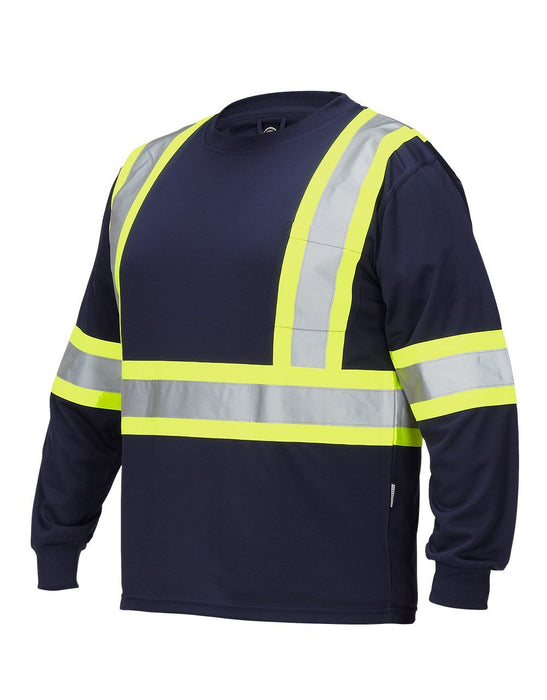 Hi Vis Long Sleeve Shirt Navy