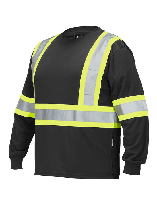 Hi Vis Long Sleeve Shirt Black