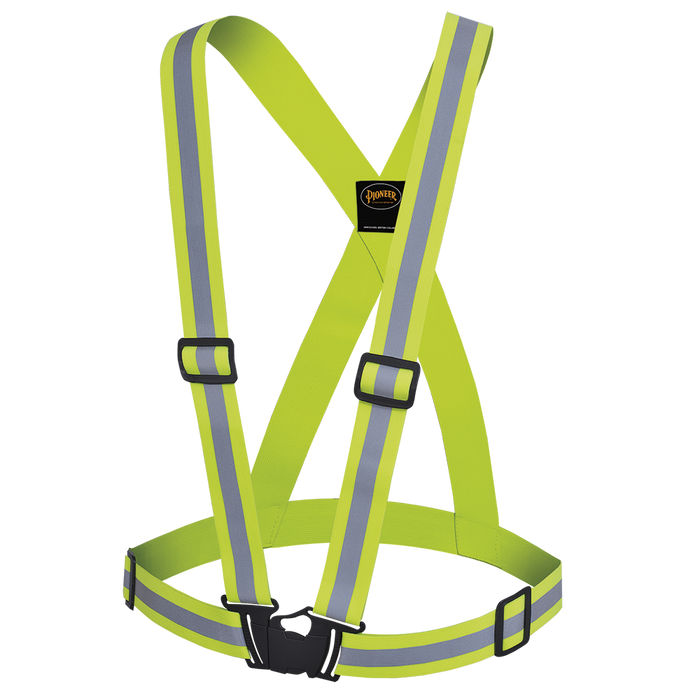 Lime Safety Sash 1.5" Elastic