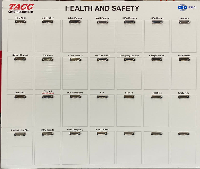 TACC Safety Board 48&quot;x60&quot; ISO