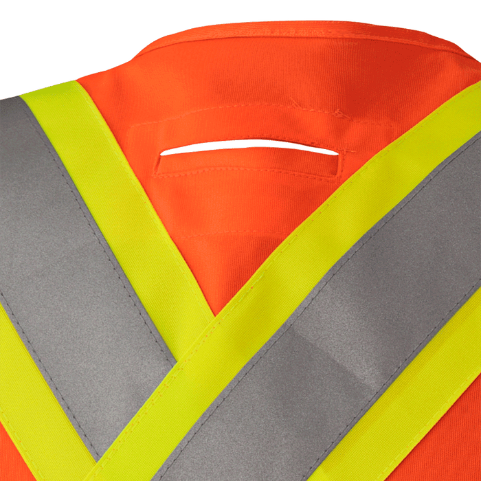 Hi-Vis Tricot Poly Vest Orange